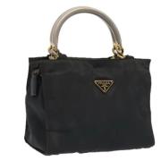 Prada Vintage Pre-owned Nylon prada-vskor Black, Dam