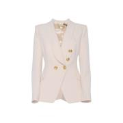 Elisabetta Franchi Snygga Blazers för en Tidlös Stil White, Dam