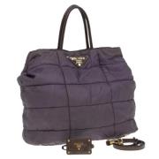 Prada Vintage Pre-owned Nylon prada-vskor Purple, Dam