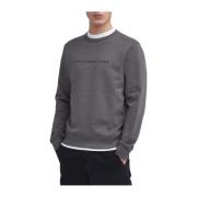 Barbour Shadow Crew Plum Grey Sweater Gray, Herr