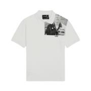 Fred Perry George Plemper Foto Print Polo White, Herr