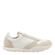 Jil Sander Vita Sneakers med Mockadetaljer White, Dam