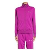 Palm Angels Lila Logo Track Jacket High-neck Purple, Herr