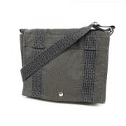 Hermès Vintage Pre-owned Canvas axelremsvskor Gray, Dam