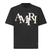 Amiri Svart T-shirt Urban Stil Black, Herr