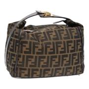 Fendi Vintage Pre-owned Canvas fendi-vskor Black, Dam