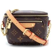 Louis Vuitton Vintage Pre-owned Canvas axelremsvskor Brown, Dam