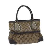 Gucci Vintage Pre-owned Canvas gucci-vskor Beige, Dam