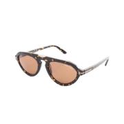 Tom Ford Pre-owned Pre-owned Plast solglasgon Brown, Dam