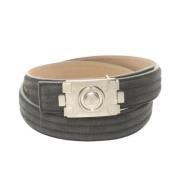 Chanel Vintage Pre-owned Mocka skrp Gray, Herr