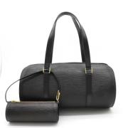 Louis Vuitton Vintage Pre-owned Laeder axelremsvskor Black, Dam