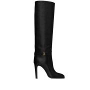 Saint Laurent Linda 100mm Spetsiga Stövlar Black, Dam