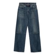 R13 Jeans med regular fit Blue, Dam