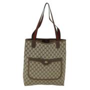 Gucci Vintage Pre-owned Canvas gucci-vskor Beige, Dam