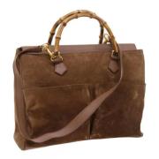 Gucci Vintage Pre-owned Mocka gucci-vskor Brown, Dam