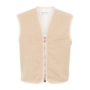 Our Legacy Shearling Fodrad Top Vest i Jumbo Bedford Beige, Herr