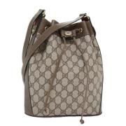 Gucci Vintage Pre-owned Canvas gucci-vskor Beige, Dam