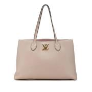 Louis Vuitton Vintage Pre-owned Laeder handvskor Beige, Dam