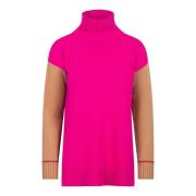 Maliparmi Stiliga Sweaters Kollektion Pink, Dam