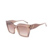 Jimmy Choo Pre-owned Pre-owned Plast solglasgon Beige, Dam