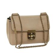 Chloé Pre-owned Pre-owned Laeder axelremsvskor Beige, Dam