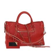 Balenciaga Vintage Pre-owned Laeder balenciaga-vskor Red, Dam