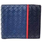 Bottega Veneta Vintage Pre-owned Laeder plnbcker Blue, Dam