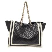 Chanel Vintage Pre-owned Laeder totevskor Black, Dam