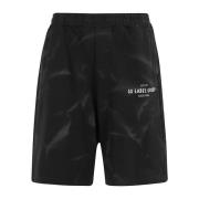 44 Label Group Lätta, bekväma bomulls-shorts Black, Herr