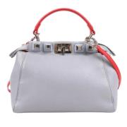 Fendi Vintage Pre-owned Laeder handvskor Gray, Dam