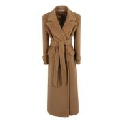 Tagliatore Damkläder Kappor Kamel Aw24 Brown, Dam