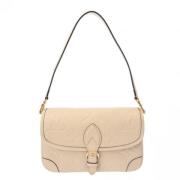 Louis Vuitton Vintage Pre-owned Laeder axelremsvskor Beige, Dam