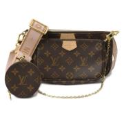 Louis Vuitton Vintage Pre-owned Canvas axelremsvskor Brown, Dam