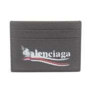 Balenciaga Vintage Pre-owned Laeder plnbcker Black, Dam