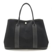 Hermès Vintage Pre-owned Canvas handvskor Black, Dam