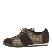 Fendi Vintage Pre-owned Canvas sneakers Brown, Dam