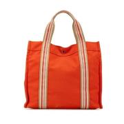 Hermès Vintage Pre-owned Canvas totevskor Orange, Dam