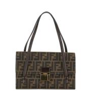 Fendi Vintage Pre-owned Canvas fendi-vskor Brown, Dam