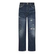 Polo Ralph Lauren Distressed-effekt Straight Leg Jeans Blå Blue, Herr