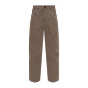 Stone Island Jeans med logotyp Brown, Herr