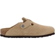 Birkenstock Präglad Mocka Mules Beige, Dam