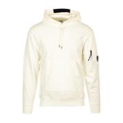 C.p. Company Fleece Lens Huva Tröja White, Herr