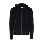 C.p. Company Svart Diagonal Raides Fleece Black, Herr