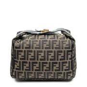 Fendi Vintage Pre-owned Canvas handvskor Brown, Dam