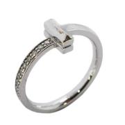 Tiffany & Co. Pre-owned Pre-owned Vitt guld ringar Gray, Dam