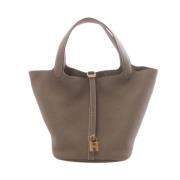 Hermès Vintage Pre-owned Laeder handvskor Beige, Dam