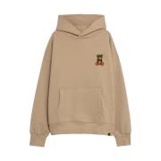 Barrow Ikonisk Teddy Sweatshirt i Sand Beige, Herr