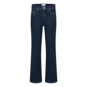 Cambio Flared Paris Jeans Blue, Dam