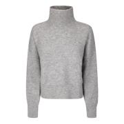 Samsøe Samsøe Nola T-N Sweater 7355 Gray, Dam