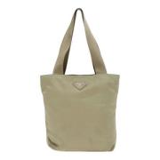 Prada Vintage Pre-owned Tyg prada-vskor Beige, Dam